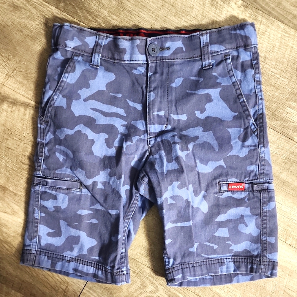 Levis Kids Blue Camo Shorts